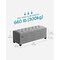Extra Wide Storage Ottoman Bench with Seat Cushion, Multi Purpose Storage Chest for Blankets Clothes and Home Organization Use